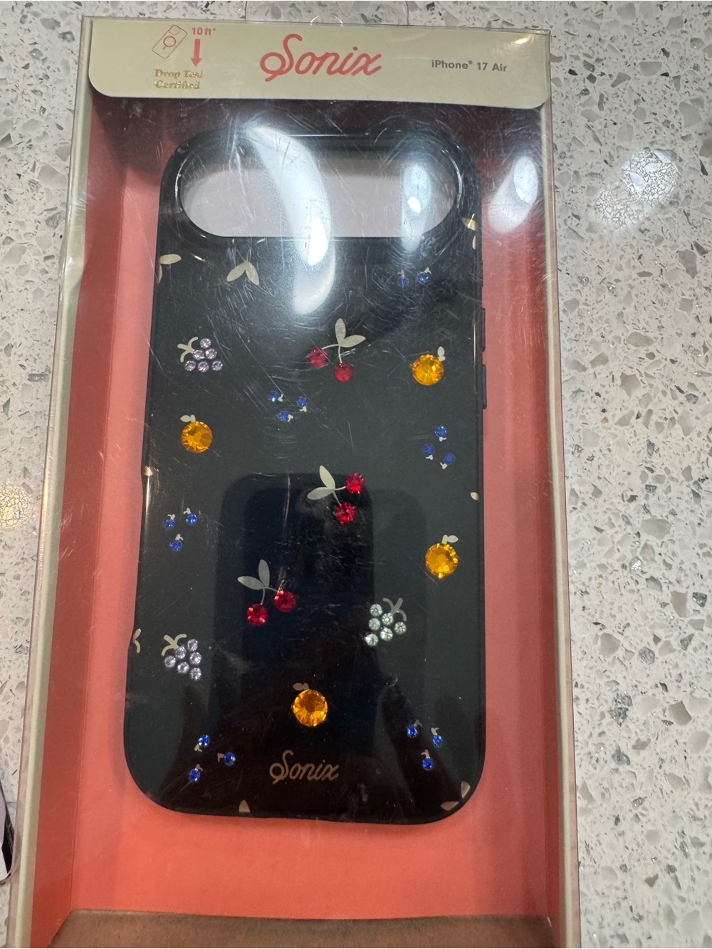 Sonix Black Floral Gem iPhone 17 Air Case